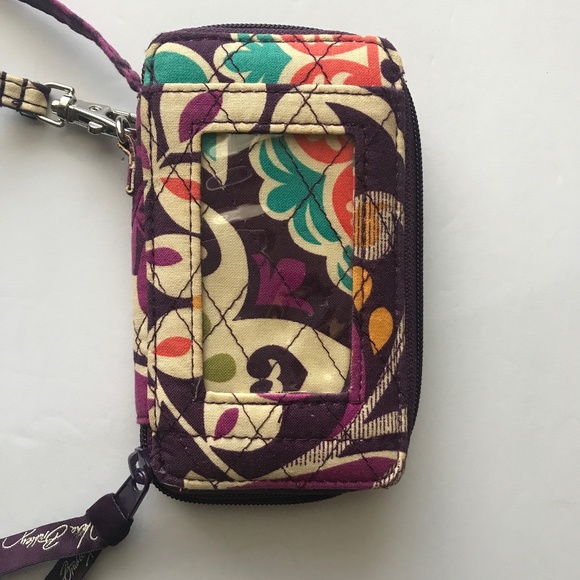 Vera Bradley Handbags - Vera Bradley Zip Around Smartphone Wristlet. Pattern: Plum Crazy.